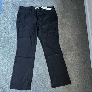 Coldwater Creek Black Modern Mini Bootcut Jeans 14P